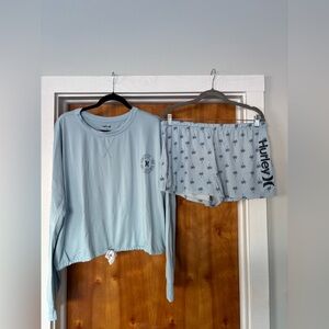 Hurley Light Blue Pajama Set